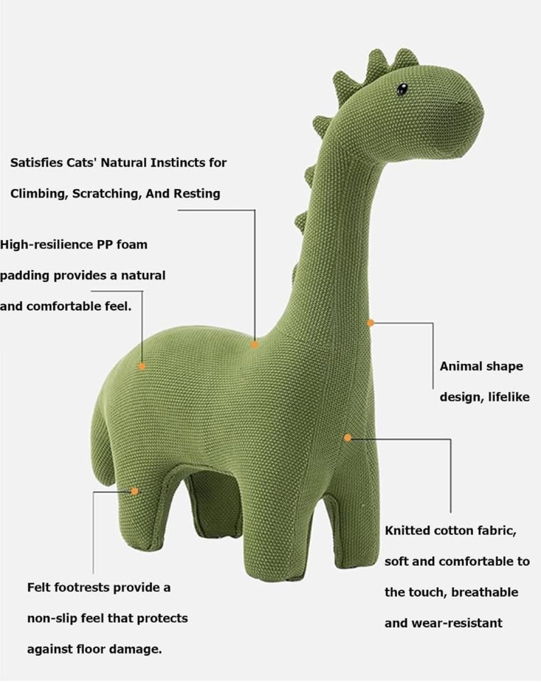 Giant Dinosaur Cat Tree & Bench Seat photo 4